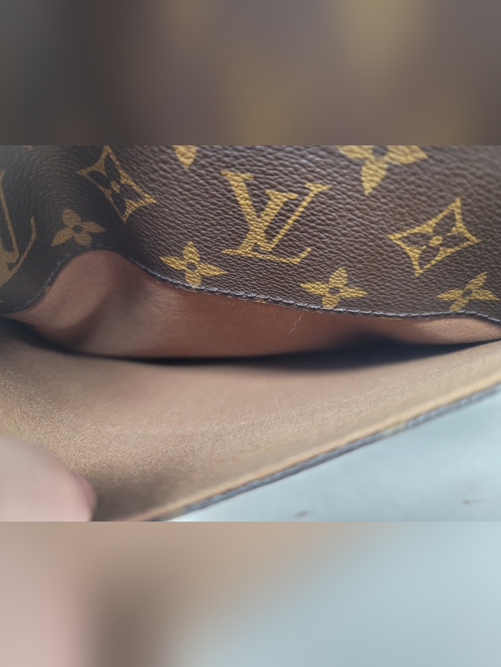 Louis Vuitton Odeon PM Monogram Canvas Shoulder Crossbody Bag Authentic CA4038 - Picture 8 of 13